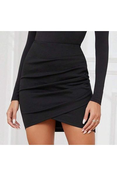 MAROVOAY Drape Detailed Miniskirt
