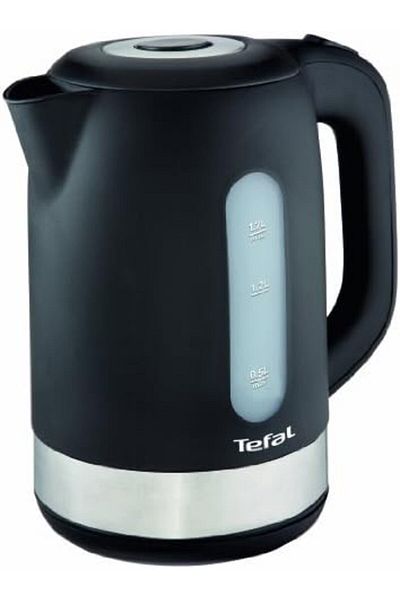 TEFAL Tefal KO3308 Kunststoff - Edelstahl Wasserkocher | Anti-Kalk Filter | 2.400 Watt | Assistierende Dec