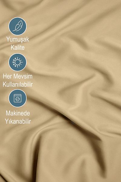 TeksNil Home 100% Microfiber Economical Combed Cotton Fitted Sheet Full Edge