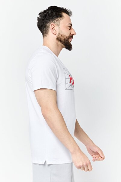 hoka Men Sportswear Fit Short Sleeve Outdoor T-Shirt, White