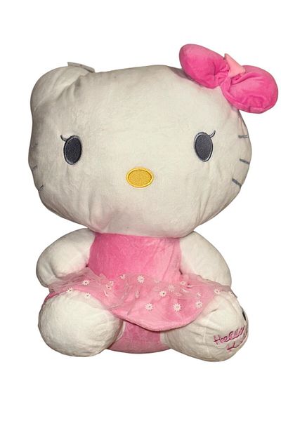 Hello Kitty Toy Plush with Ribbon and Clothes 40 cm Large Size