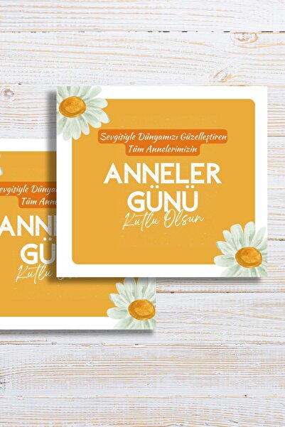 Metranya Anneler Gününüz Kutlu Olsun Tebrik Kartı, 50 Adet, Not Bileklik Tebr...