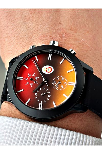 Quantum Functions Active Silicone Cord Original Licensed Galatasaray Fan Men's Wristwatch