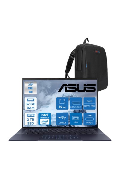 ASUS Expertbook B9 OLED 150U 32GB 2tb SSD FDOS 14" Wqxga+ 400NIT IPS OLED 90N...