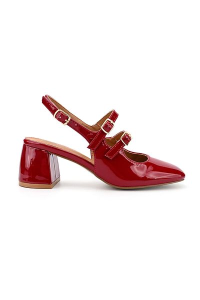 Tmall Women's Casual Shoes, With Thick Heels, Made Of Eco-leather, P1290, Burgundy