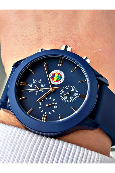 Quantum Functions Active Silicone Cord Licensed Fenerbahçe Fan Men's Wristwatch