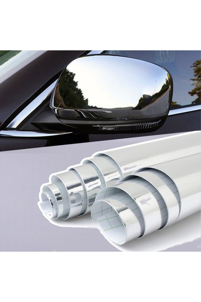 Avex Σετ 2 τεμαχίων αλουμινόχαρτου χρωμίου για κόλληση καθρεφτών ή άλλων διακοσμητικών 25 x 25 εκ.