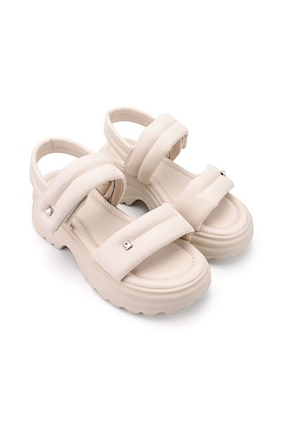 Tmall Sandale de dama,Cu platforma,Din Piele Ecologica,SA67,Bej