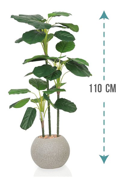 Generic Artificial Vius Umbellata Tree with Round Plastic Stand