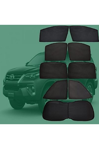 Generic TOYOTA FORTUNER 2016-2018 Car Sunshade - UV and Heat Protection for Front, Back, and Side Windows