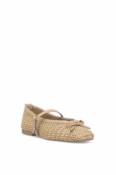 Ayakkabı Fuarı Balerina Elit FLS027-712T pentru femei, bej