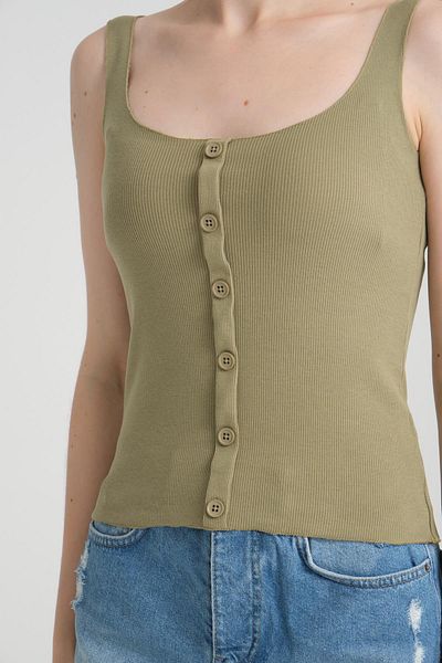 Store 100% Cotton Buttoned Strap Blouse