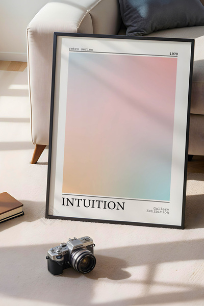 Basquiart Poster cu ramă neagră din seria Aura, numărul tabloului: 60