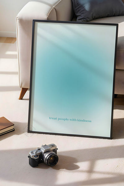 Basquiart Poster cu ramă neagră din seria Aura, numărul picturii: 181