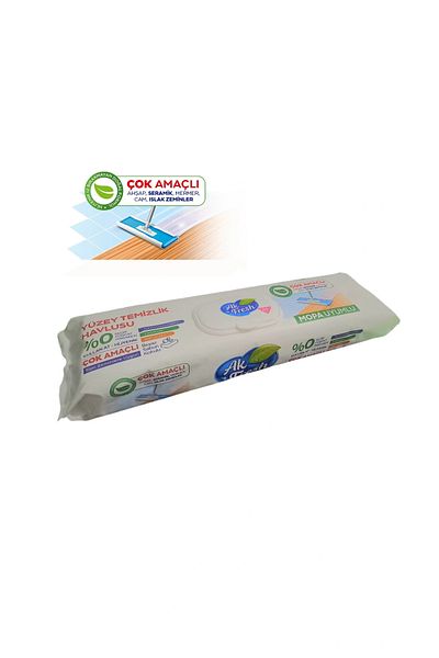 DNG STORE Ak Fresh White Soap Scented Mopa Compatible Surface Cleaning Towel 85 Sheets