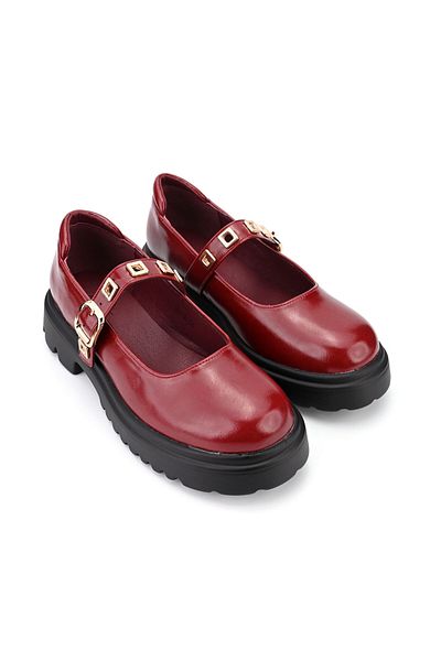 Tmall Women's casual shoes, Made of eco-leather, P1285, Burgundy
