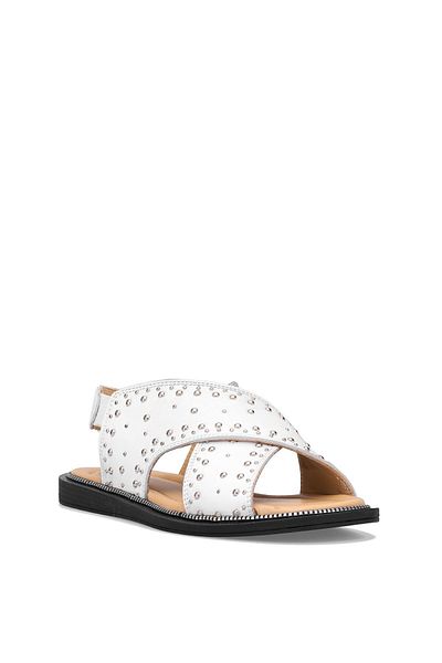 Venüs 2512204 Y Women's Genuine Leather Flat Sandals White