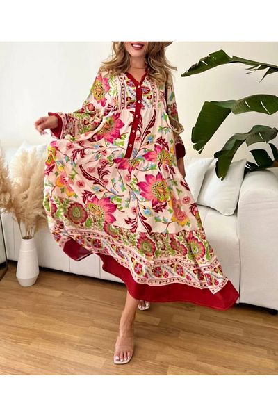 Noa Noa Patterned Cotton Viscose Dress