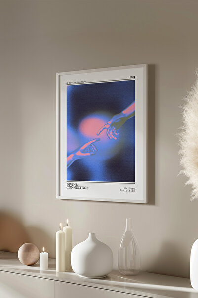 Basquiart Poster cu ramă albă din seria Aura, numărul tabloului: 64