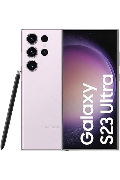 Samsung هاتف جالاكسي S23 ألترا، ذاكرة وصول عشوائي (RAM) سعة 12 جيجابايت وذاكرة تخزين سعة 512 جيجابايت، لون لافندر، إصدار عالمي، يدعم تقنية الجيل الخامس، بشريحتي اتصال.
