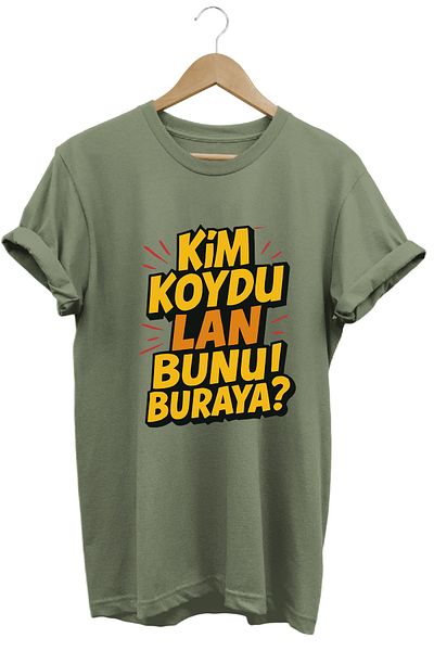 remonz Who Put This Τίτλος Unisex Regular Fit 100% βαμβακερό μπλουζάκι με μαλακή υφή με λαιμόκοψη