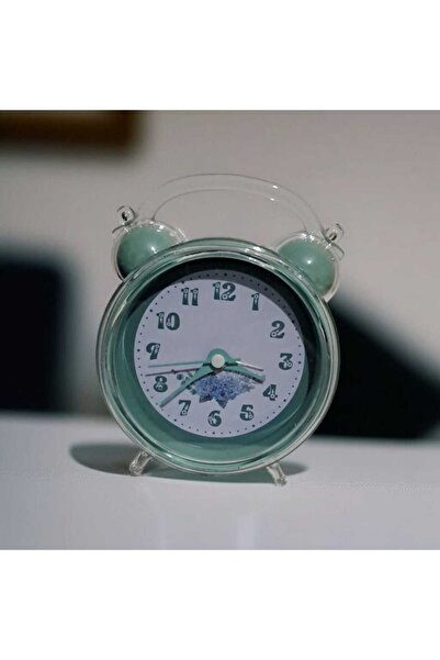 Menuzer Sevimli Çalar Saat, Çiçek Modelli Kristal Tasarımlı, Rahat Arka Ayarı...