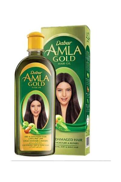 Dabur زيت أملا الذهبي للشعر الجاف والتالف غني بالأملا واللوز والحناء 200ملليلتر