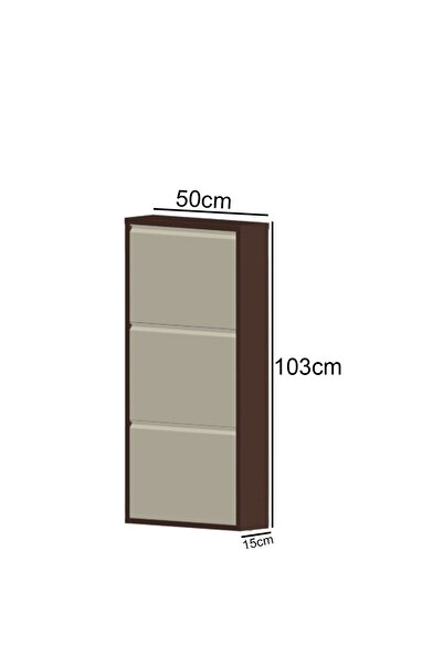 İdeal home İdeal home 3 lü metal ayakkabılık