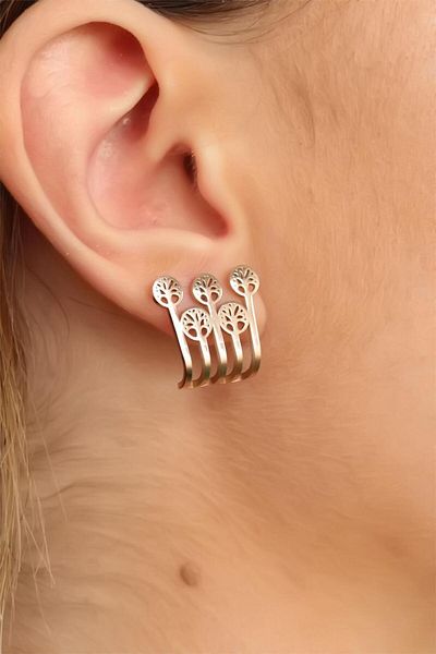 Javella Rose Color Tree Women's Earrings