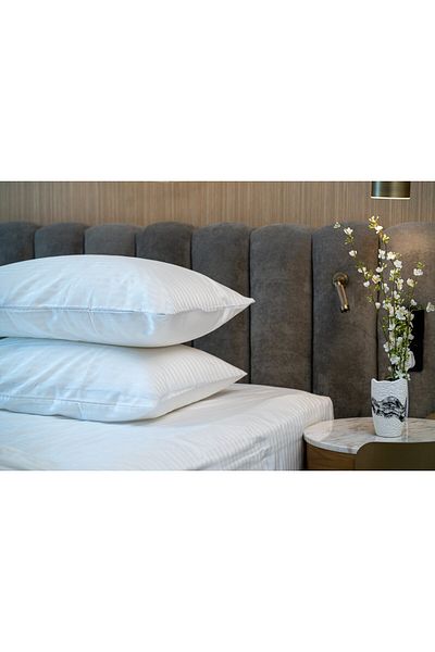 Gentelle Hotel-Quality Stripe Pillow Cover – 53x95 cm - 2 Pcs