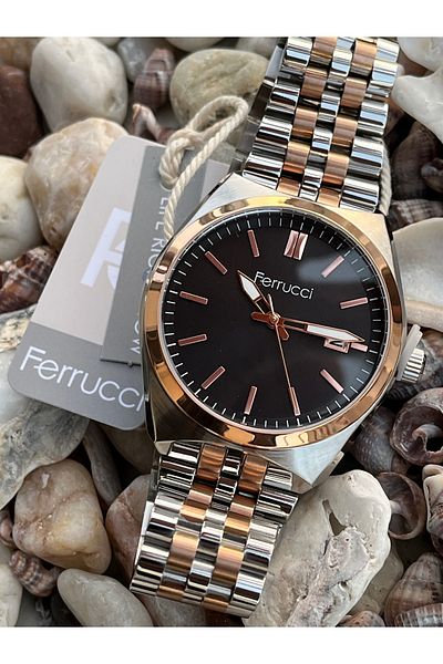 Ferrucci Brand Men's Watch All F. Active Steel 3Atm with 2 Years Warranty and Bracelet Gift