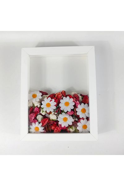 Hometaş Ev Ürünleri 20X25 Deep Memory Frame Rose Box Prompt Flower Frame New Generation Frame