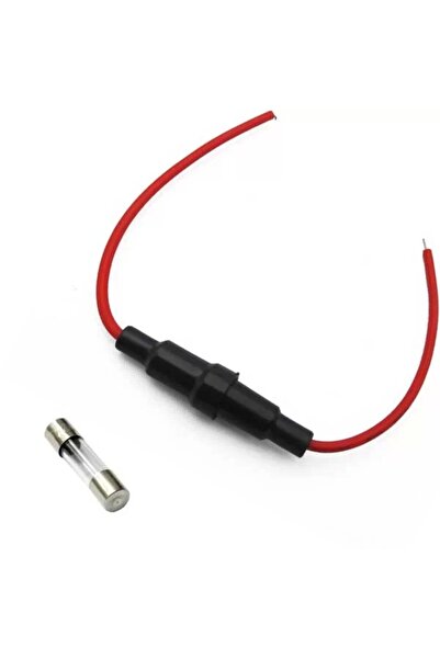 Genel Markalar Kablolu Cam Sigorta Yuvası (5x20mm) - SiYAH