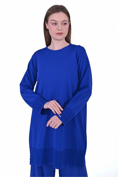 Invee Invee 7025 Sax Knitwear Tunic