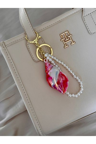 Miliva Pearl Seashell Keychain |   Bag Ornament |   Bag Accessory