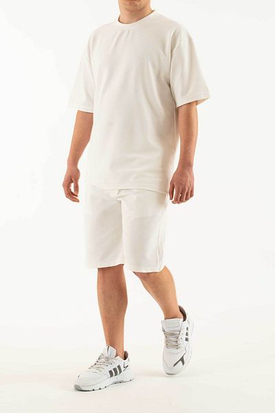 bombe Men's Set of 2 Pocket Printed Oversize Comfort Relaxed Cut T-Shirt Shorts Set