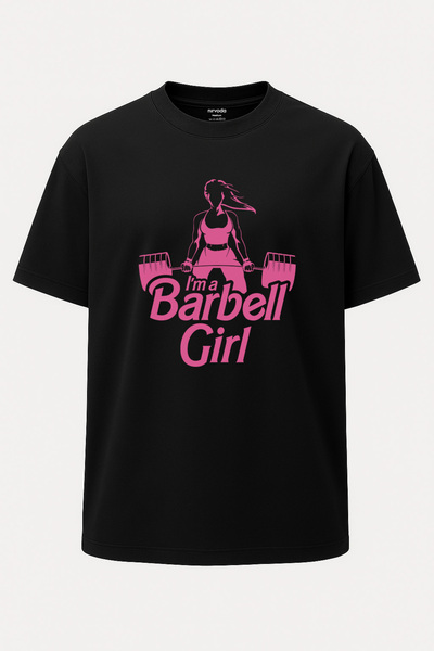 nirvoda Oversize kroj Majica za žene sa šipkom, roza, fitnes Štampano