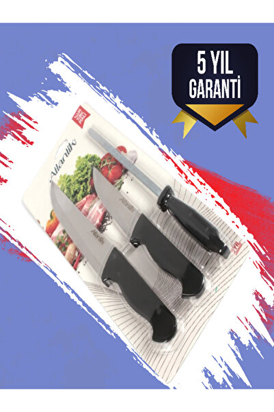 ATLANTİK Kurban Bıçak Seti Masatlı 3 Parça - 5 Yıl Üretici Garantili