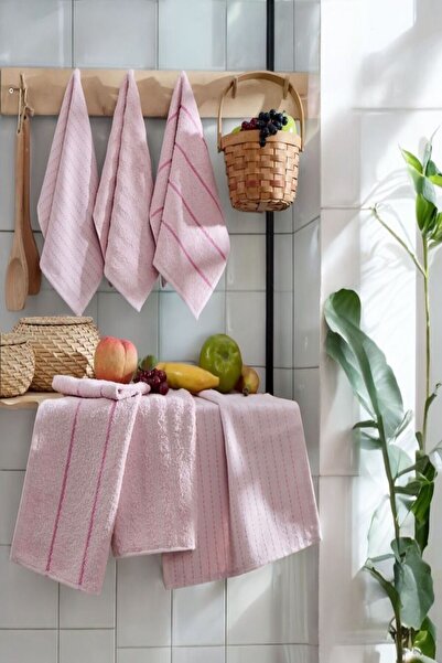 sternen glanz Cotton 6Pcs Kitchen Towel Drying Towel Dowry Set (30 X 50 cm)