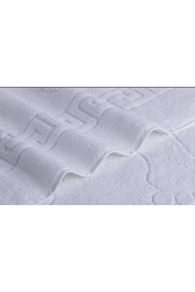 DNRYSL Cotton Plain White Foot Towel 50X70 Cm.
