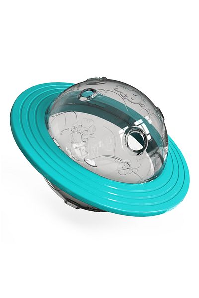 Choice Blue Dog Toy For Small Medium Large Dogs Cats Fly Disk Interactive Food Dispenser Improve Iq Slow Fe