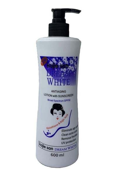 Kojie لوشن دريم وايت المضاد للشيخوخة مع واقي من الشمس SPF 50 - 600 مل