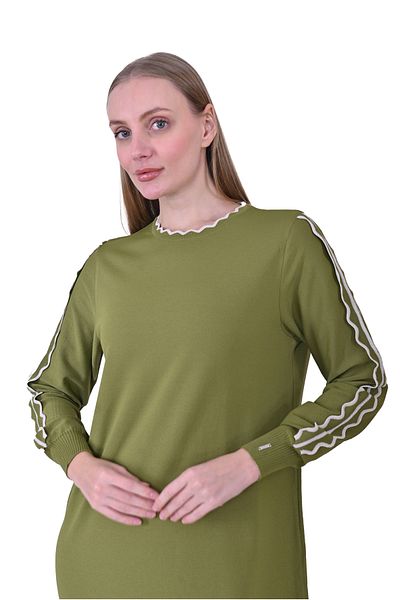 Invee Invee 7030 Green Knitwear Dress