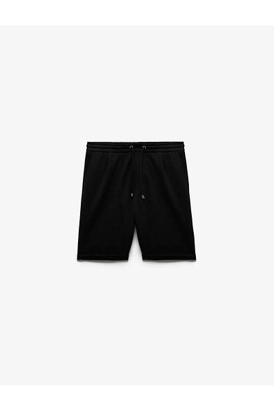 Koton Ανδρικό σορτς Bermuda Pike Fabric Μαύρο 5sam40001mk