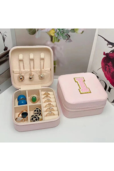 Choice صندوق تخزين مجوهرات صغير، أفكار هدايا وصيفة العروس، علبة مجوهرات للسفر، الحرف الأول من الاسم والولادة.