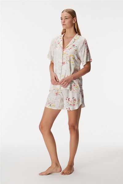 Anıl Anil Man 11355 Women's Short Sleeve Shirt and Shorts Set