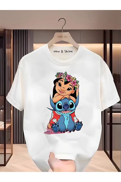 New Shine Μπλουζάκι με στάμπα Lilo and Stitch