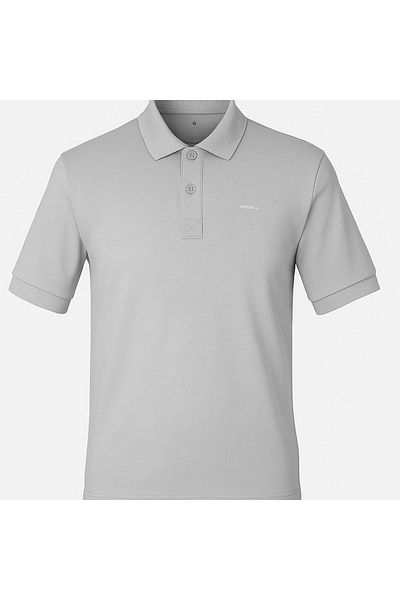 trender Polo Neck Light Gray Men's T-Shirt 2061