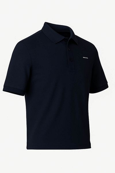 trender Polo Neck Navy Blue Men's T-Shirt 2061