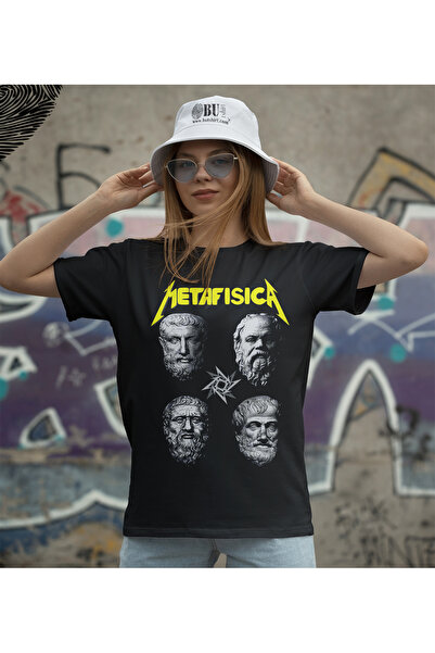 BUTSHIRT BU Tişört 'Metafisica‘ Baskılı 'Regular-Fit' Unisex Tişört